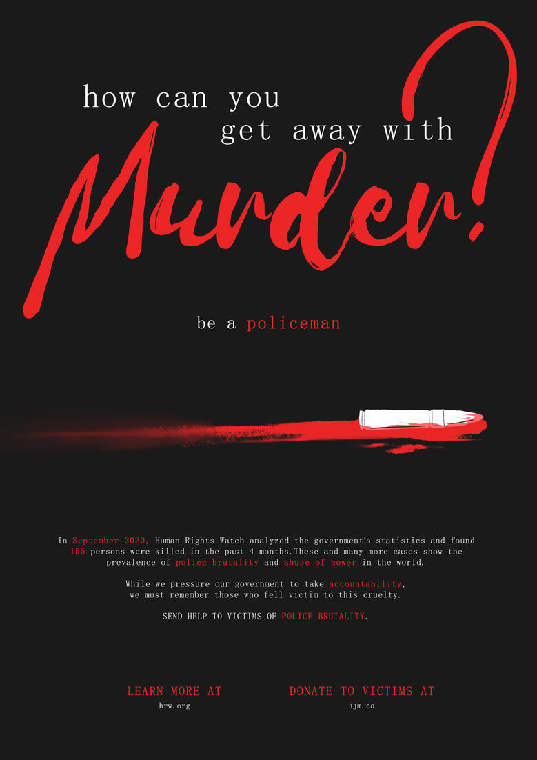 Police Brutality Awareness Poster